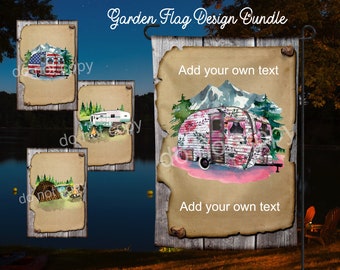 Garten Flagge Sublimation Digital Design Bundle, sofortdownload, Sublimationsgrafiken, DTF Druck