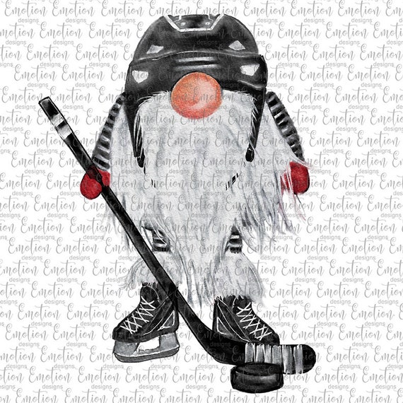 Hockey Gnome Original Art Instant Download Sublimation Etsy