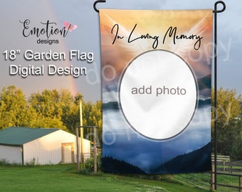 Garden Flag Sublimation Digital Design, instant download, Sublimation graphics, DTF printing