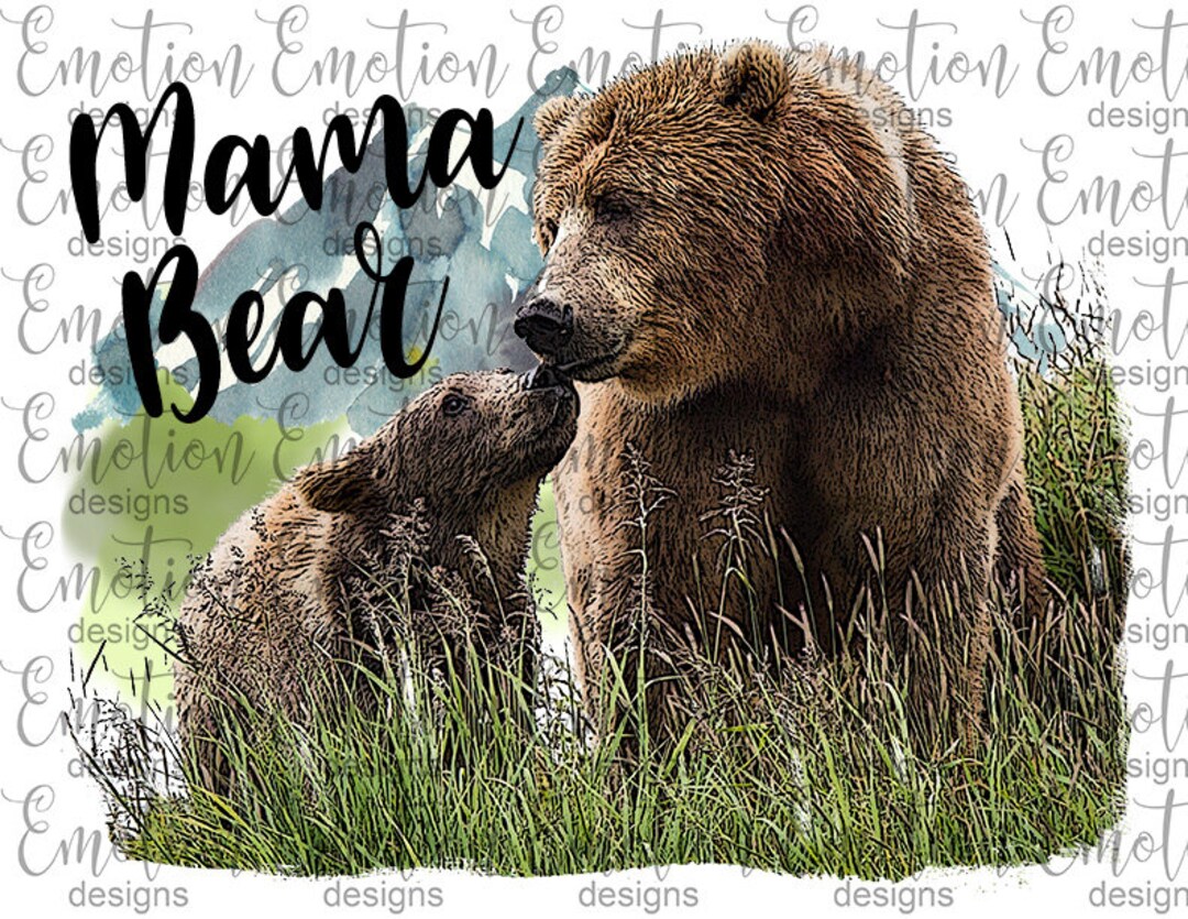 Mama Bear PNG, Instant Download, Sublimation Graphics, Clipart - Etsy