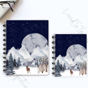 Winter Buck Printable Planner Cover; Happy Planner Classic, Happy Planner Big