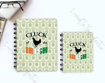 Cluck Of The Irish Printable Happy Planner Cover and Dashboard