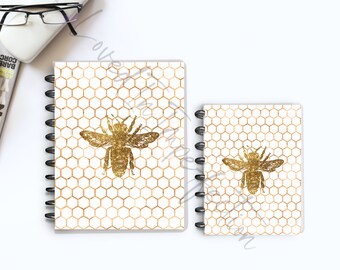 Sweet As Honey Happy Planner Cover and Dashboard for Classic and Big Planner, Honey Bee, Honeycomb