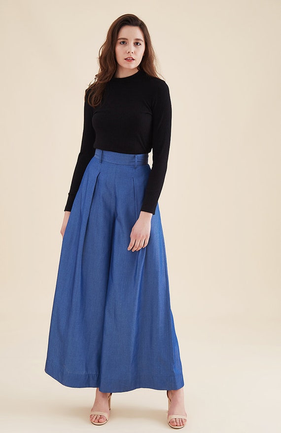 Pantalones manga ancha sale