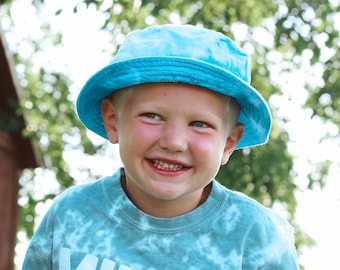 Youth sized 100% Cotton Packable Fishing Hunting Summer Travel Bucket Cap Hat