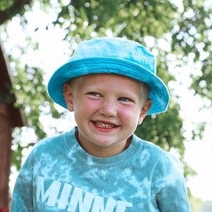 Youth sized 100% Cotton Packable Fishing Hunting Summer Travel Bucket Cap Hat