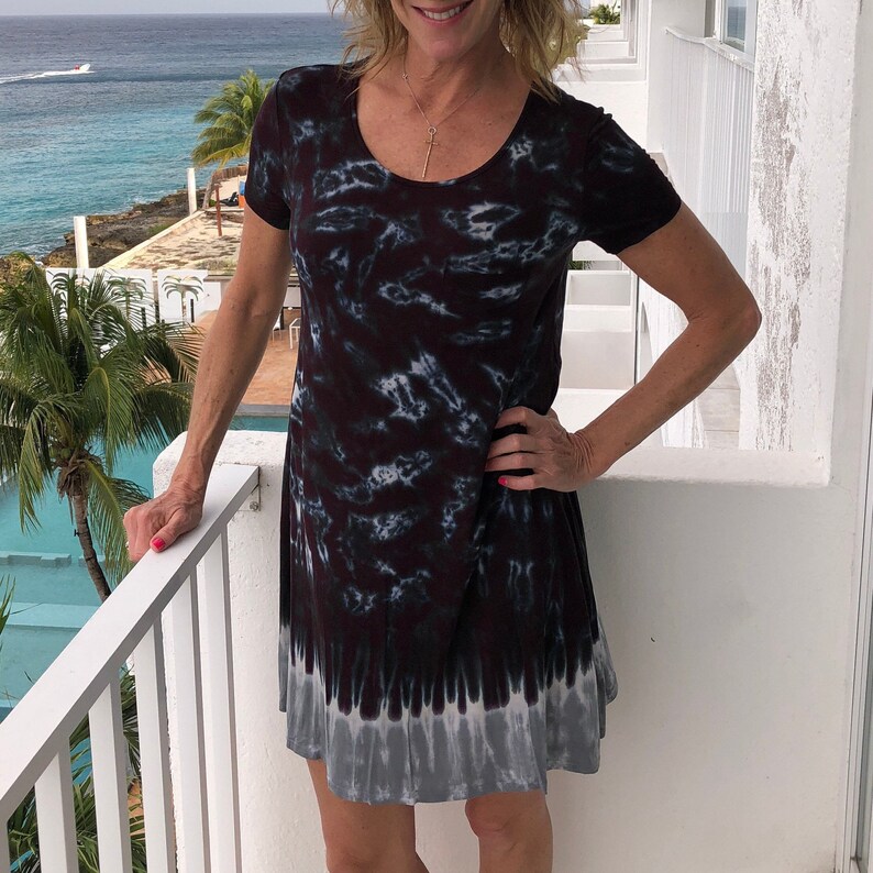 Tie-Dye T-Shirt Dress Wind Uneek UneekTieDye Tie Dye Dress Tye Dye Dress Tie Dye Tye Dye Swimsuit Coverup Sundress