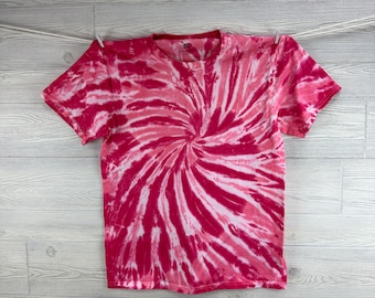 T-shirt a maniche corte tie-dye // “Berry” - 2 tonalità di rosa // pullover tie-dye // t-shirt in cotone