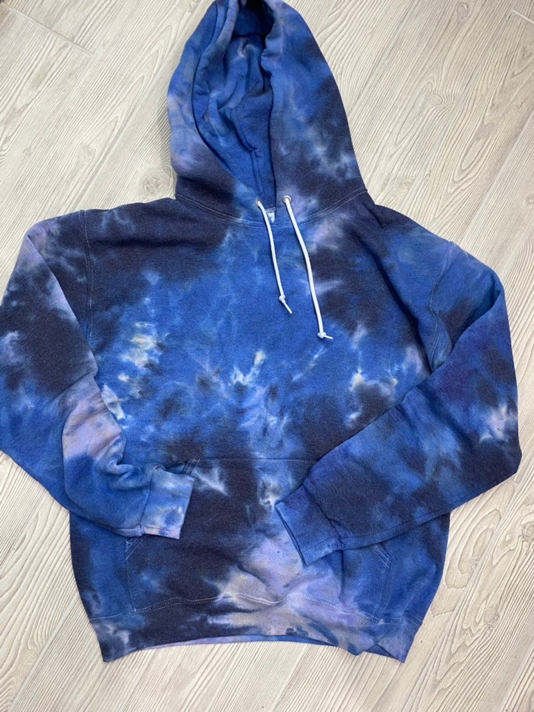 Tiedye Hoodie / SKY Shades of Blue / Tie Dye Hoodie Sweatshirt Etsy