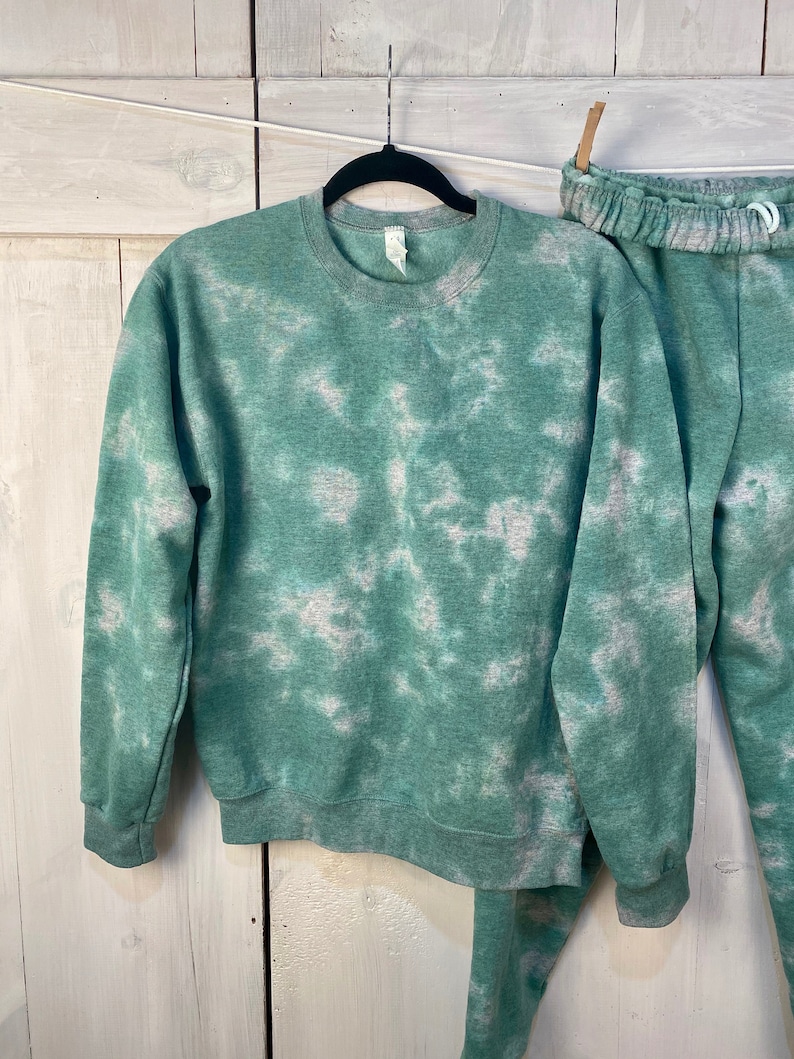 green velvet sweatsuit