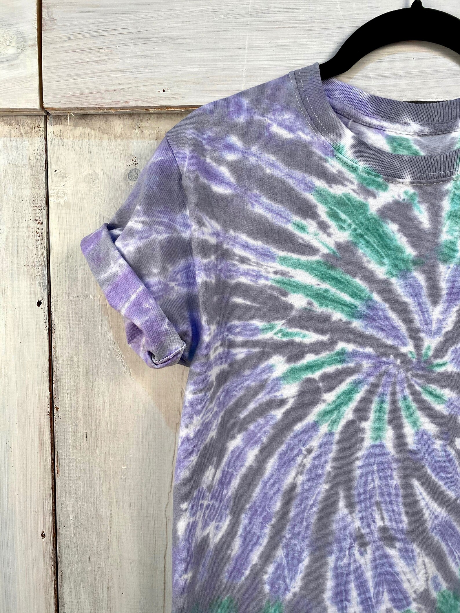 Short-sleeve Tie-dye Tee // aurora - Etsy