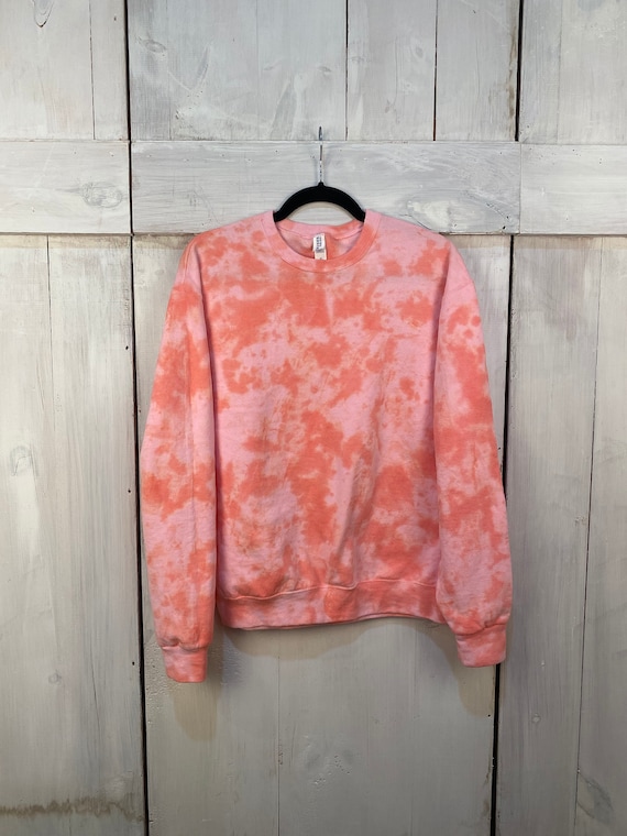 Pink tie dye crew neck Outlet