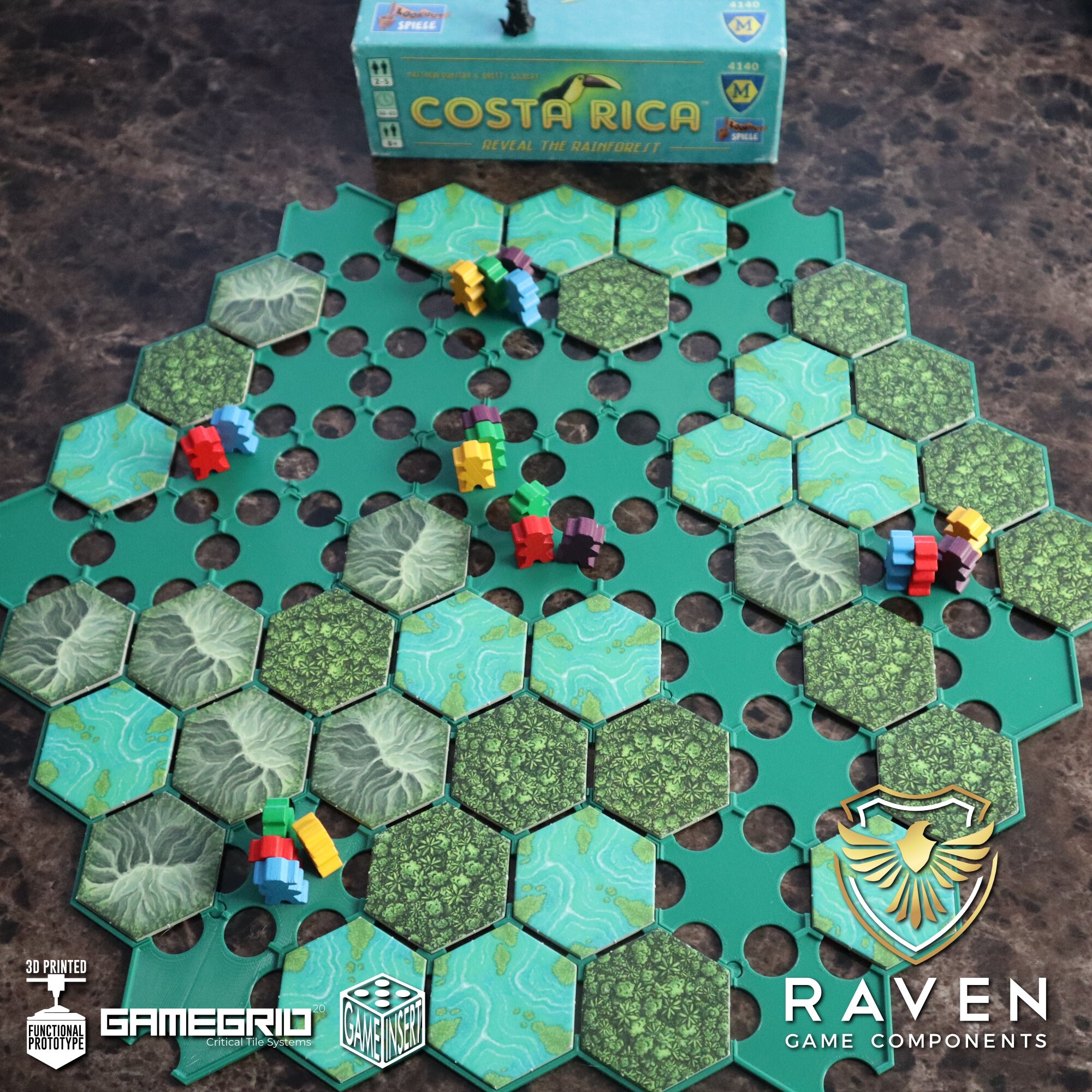 Costa Rica Board Game Game Grid & Game Insert Functional - Etsy