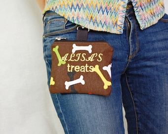 Personalized Dog Treat Pouch, Waterproof Training Bag