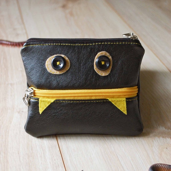 Halloween Monster Coin Pouch, Odd Pocket Coin Change Purse, Card Holder Bag