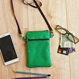 Small Neck Bag for Cell Phone, Strap Phone Case Sleeve, Crossbody Passport Money Purse, Waterproof Strap Mini Pouch