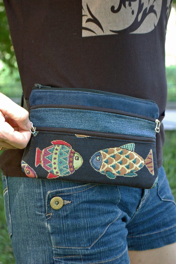 Festival Travel Pocket Belt Wallet Velvet Phone Money Waist Purse Boho Belt Pouch Women
