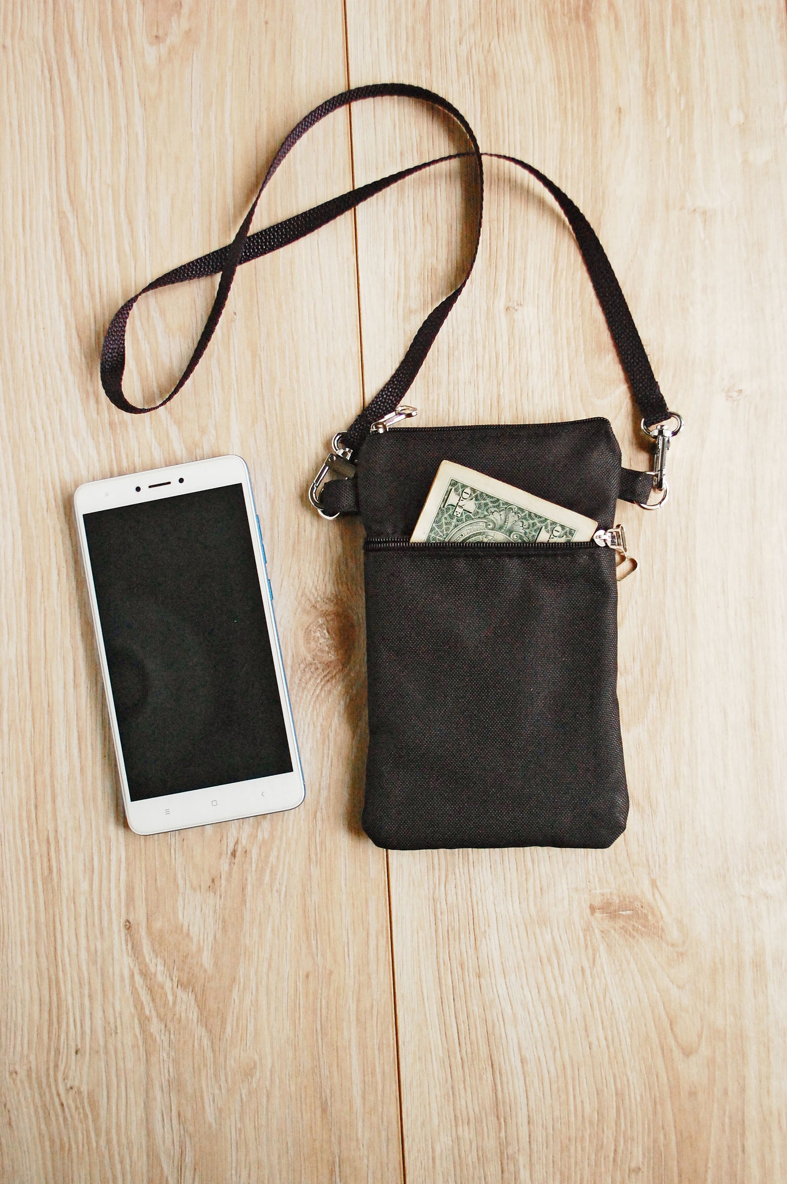 Neck Pouch Bag for Cell Phone Travel Neck Purse for Mobile Etsy