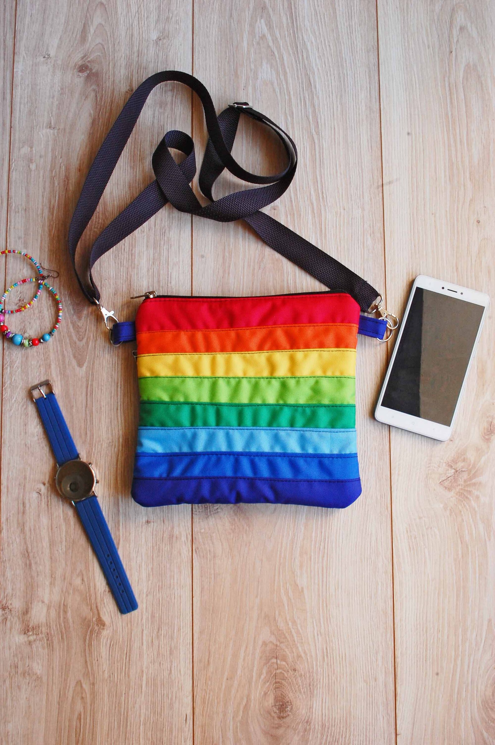 Rainbow Crossbody Bag LGBT Pride Accessory Gay Lesbian Etsy