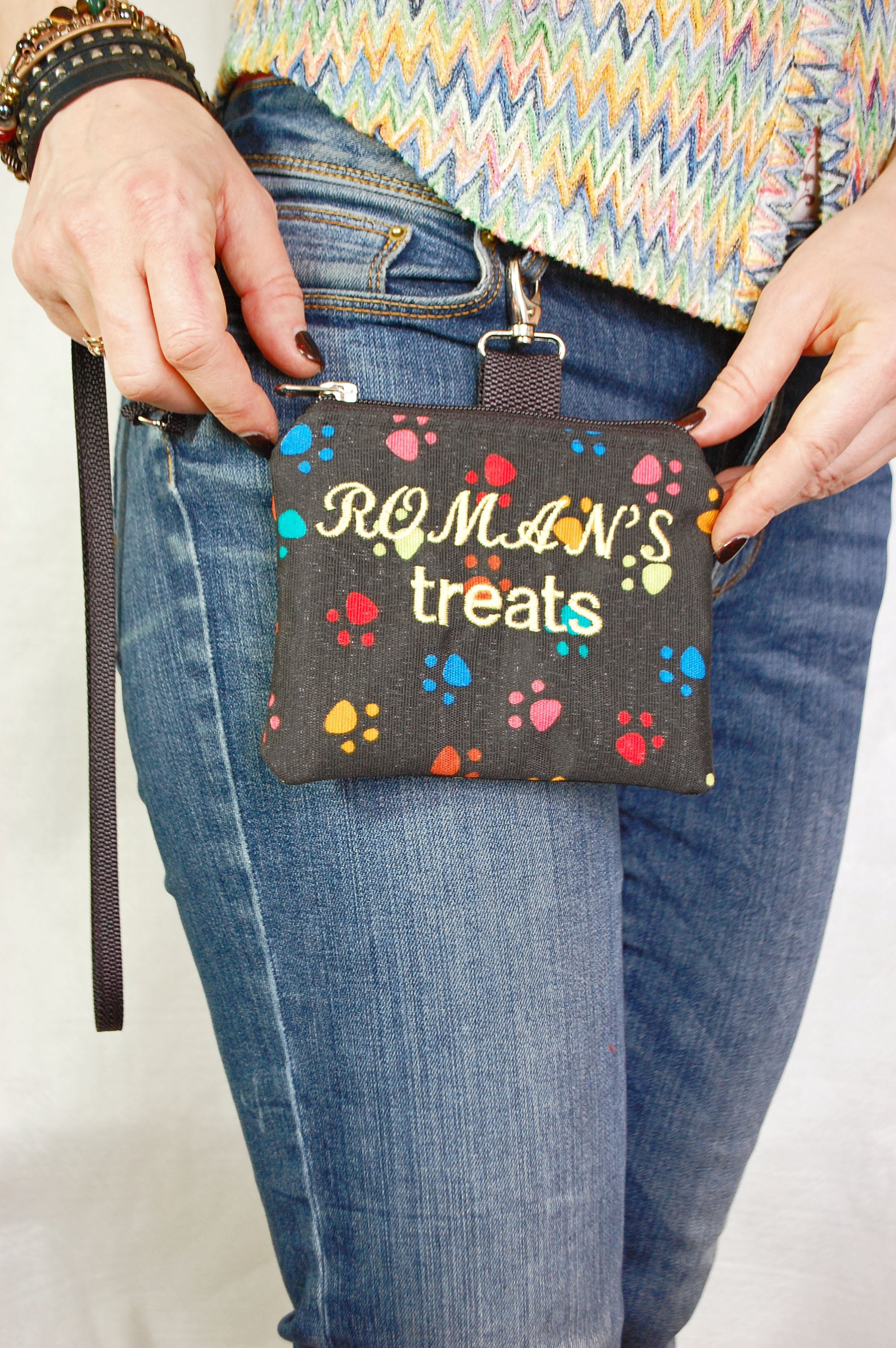 Dog Treat Pouch Bag With Clip Personalized Dogs Treat Pouch Etsy