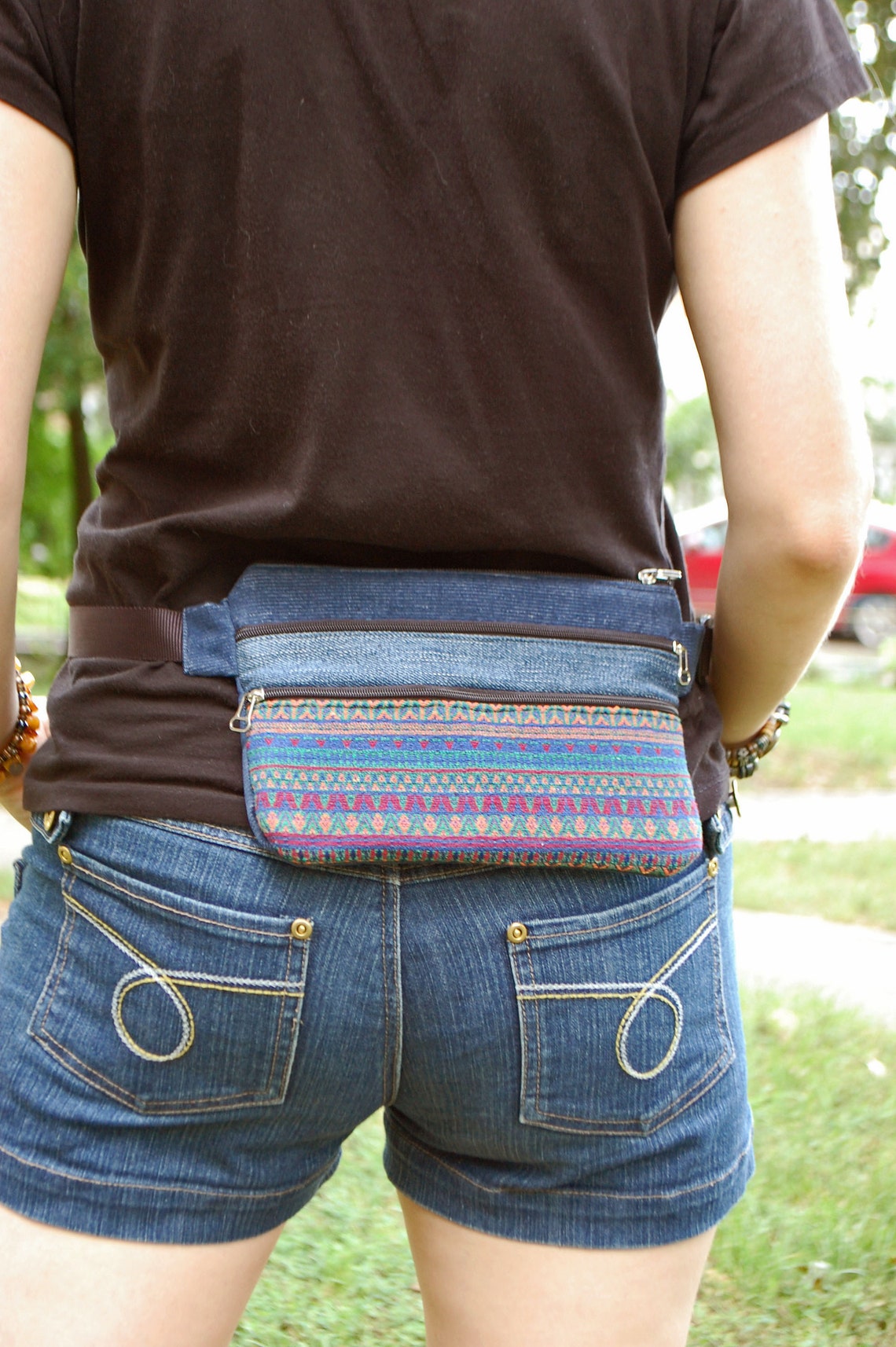 Fanny Pack for Women Boho Plus Size Hippie Waist Bag Denim Etsy