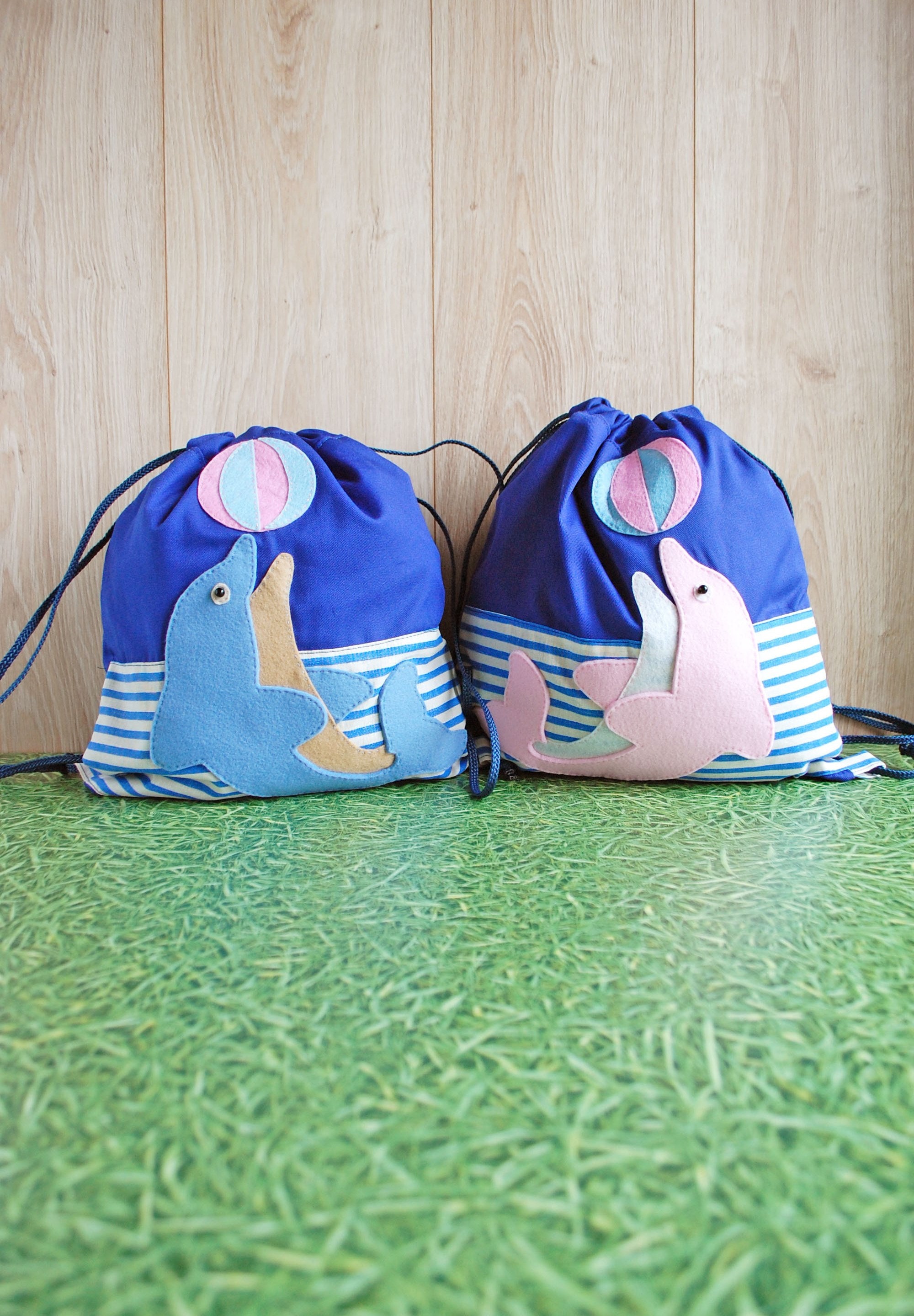 Drawstring Backpack Dolphin Ocean Rucksack Drawstring Backpack Dolphin Ocean Rucksack