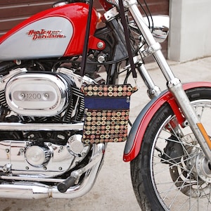 Bolso cruzado de arpillera unisex azul, bolso cruzado de bolsillo para teléfono celular, identificación y tarjetas, bolso de hombro para festivales y viajes