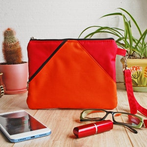 Bolsa de pulsera para mujer, bolso de muñeca con correa, bolso de viaje, bolso de mano para teléfono, dinero y pasaporte