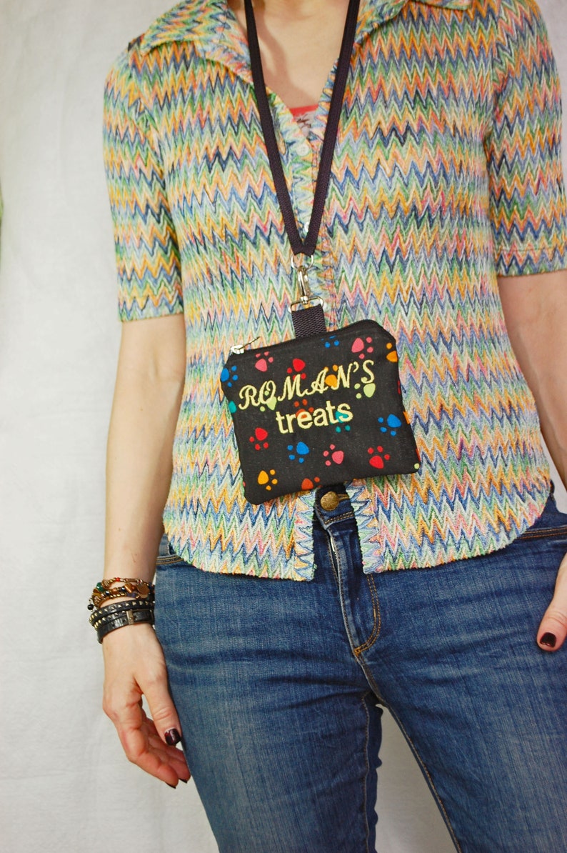 Dog Treat Pouch Bag With Clip Personalized Dogs Treat Pouch Etsy