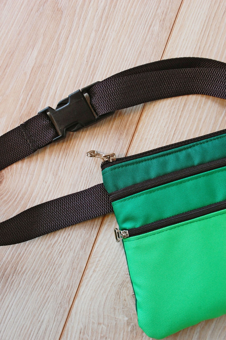 Small Bum Bag Green Waist Bag Clover Shamrock Decor St Men and Women Irish Bag Patrick/'s Day Accessory