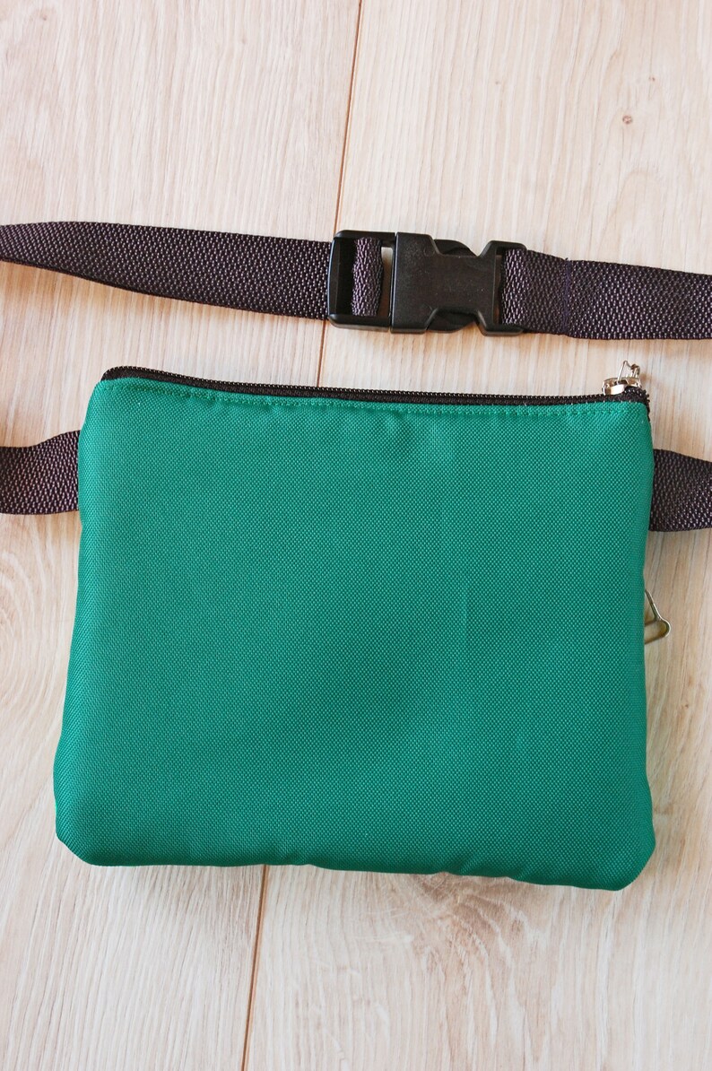 Small Bum Bag Green Waist Bag Clover Shamrock Decor St Men and Women Irish Bag Patrick/'s Day Accessory