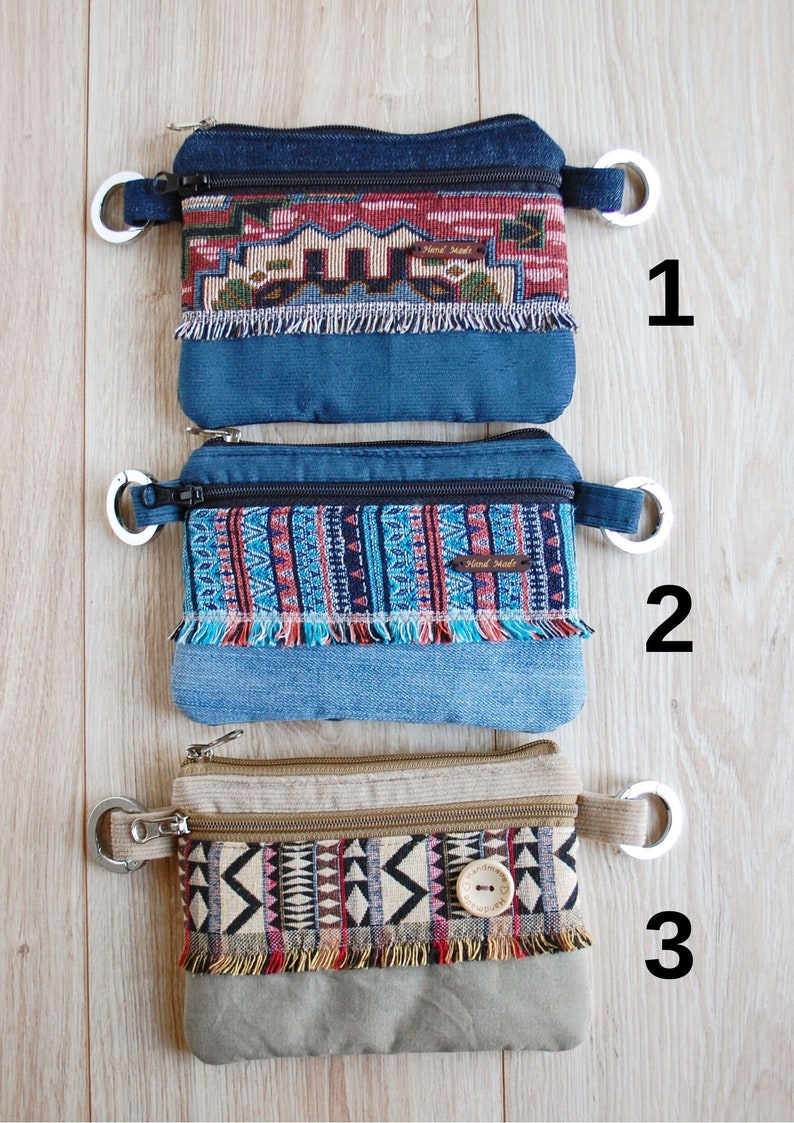 Festival Travel Pocket Belt Wallet Velvet Phone Money Waist Purse Boho Belt Pouch Women