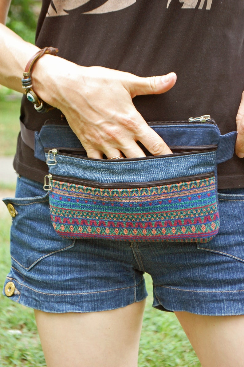 Fanny Pack for Women Boho Plus Size Hippie Waist Bag Denim Etsy