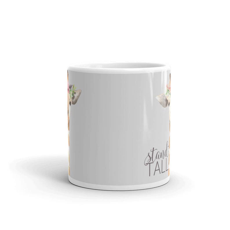 Stand Tall Giraffe Mug Giraffe Coffee Mug Crazy Giraffe | Etsy