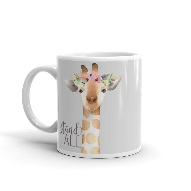 Stand Tall Giraffe Mug Giraffe Coffee Mug Crazy Giraffe | Etsy