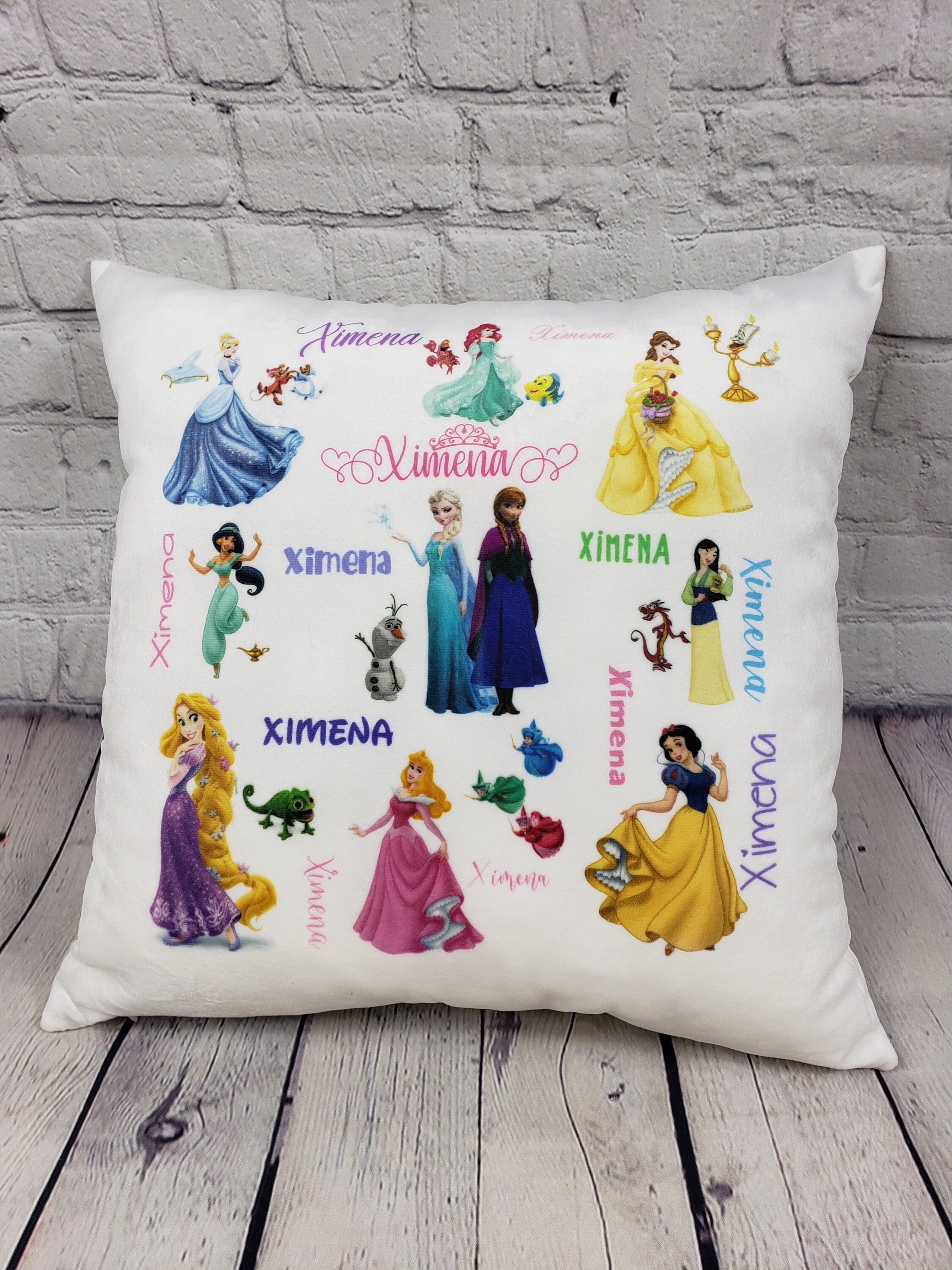 Princess decorative pillow personalized with name Decorative Etsy