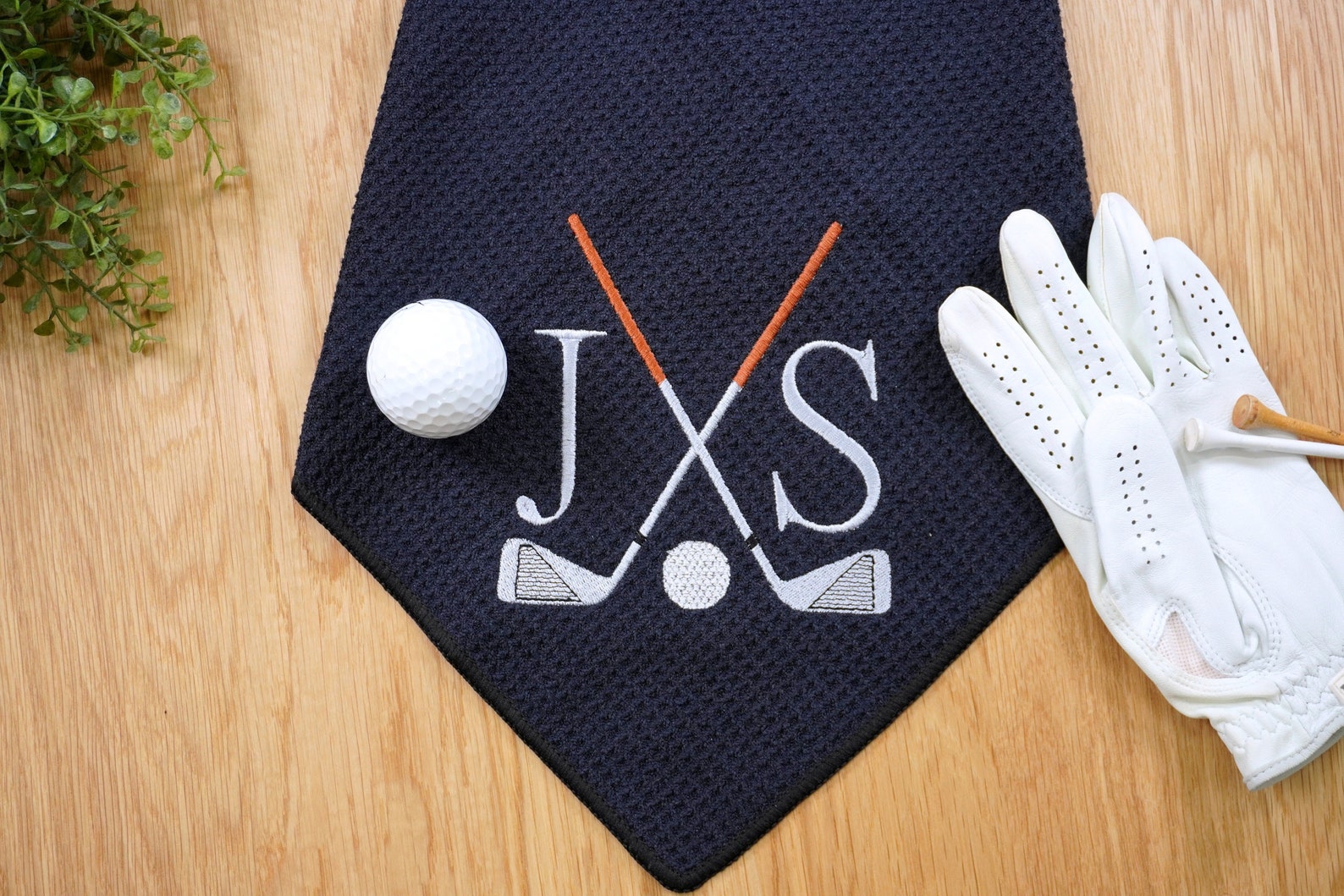 Personalized Golf Towel Monogrammed Golf Towel Golf Gift Etsy