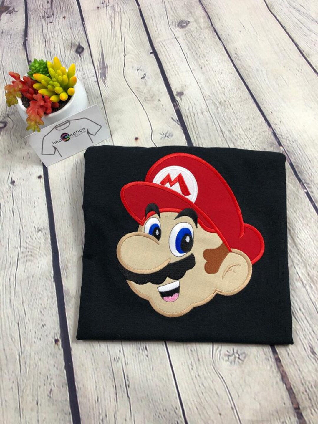 Stocking Stuffers bordado Super Mario cumpleaños camisa - Etsy España