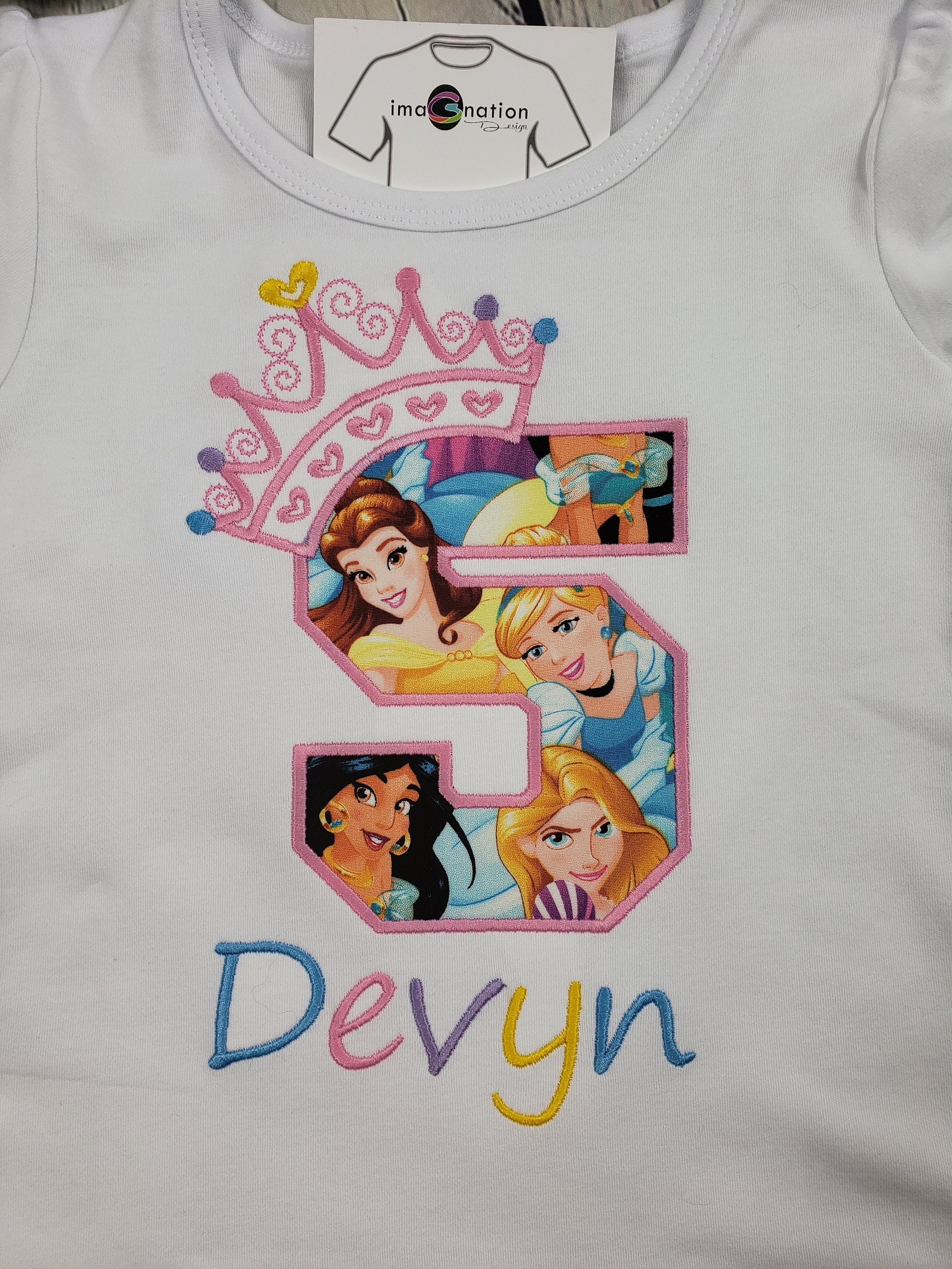 Disney Princess Birthday Shirt 