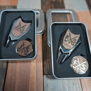 Engraved Golf Divot Tool and Ball Marker Set: Golfer Gift