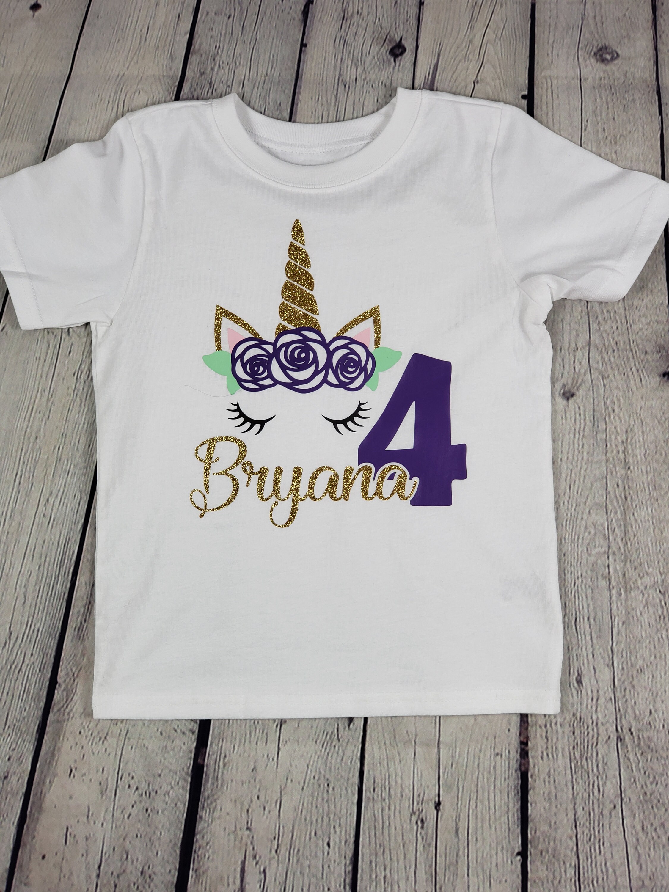 Unicorn personalized Embroidered shirt