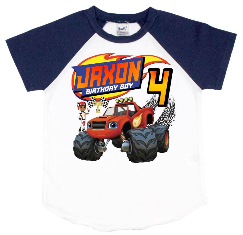 Blaze and the Monster Machines Personalized Birthday T-shirt - Etsy