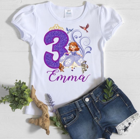 Princess Sofia Birthday Shirt Sofia the 