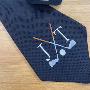 Personalized Golf Towel - Monogrammed Golf Towel - Golf Gift - Father&#39;s day gift Embroidered