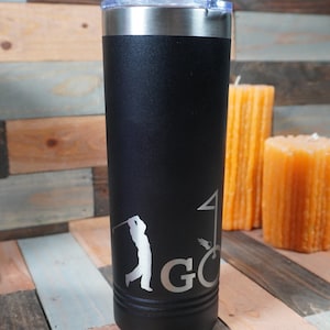 Personalized Golf Tumbler, Laser engraved 22oz Stainless Steel. Perfect for a Father&#39;s Day gift, Wedding Favor, Anniversary, Valentine&#39;s Day