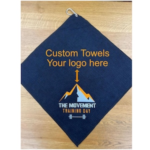 Embroidery Your Logo on a Towel - Custom Gift/Promotional Item with hooks
