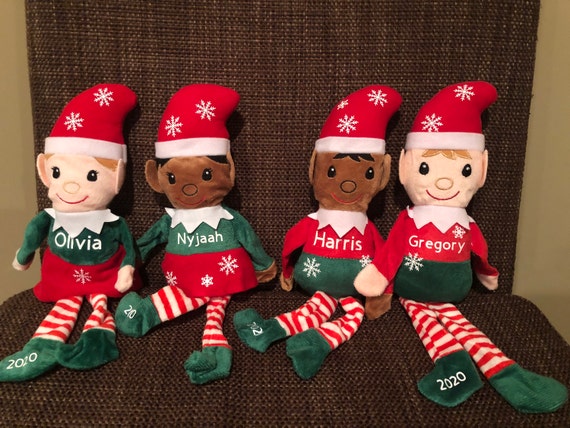2022 Christmas Plush 2022 Personalized Christmas Plush Elf Great Class Gift Or | Etsy