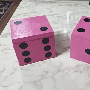 Wooden Box with hinged lid for holding dice or other small items - Great gift for gamers, crafters, or collectors