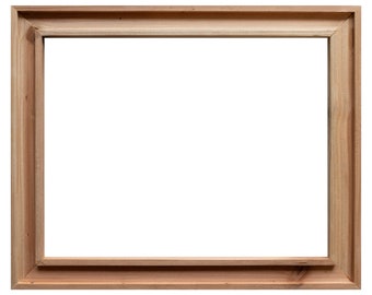 Handmade, solid wood photo frame with square groove on the face.
