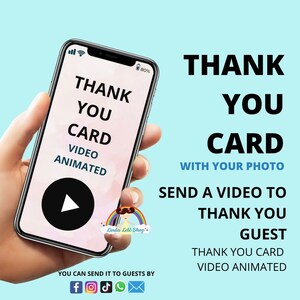 Video animado de la tarjeta de agradecimiento, tarjeta de agradecimiento, tarjeta de agradecimiento personalizada, tarjeta de agradecimiento personalizada